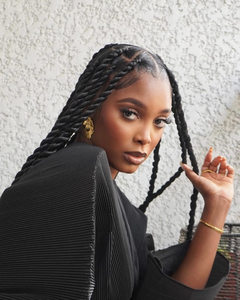 Black Big box braids