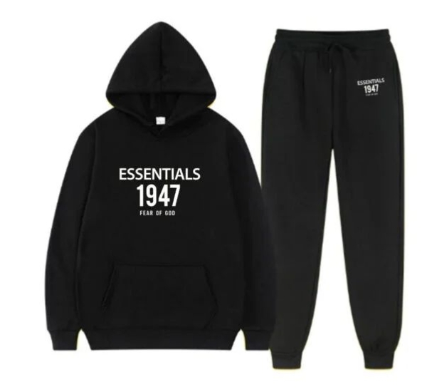 Essentials 1947 Fear OF God Tracksuit Grey Black