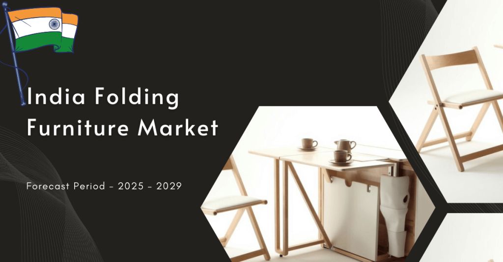 The India folding furniture market is driven by growing demand for space-saving furniture products designed for small spaces.