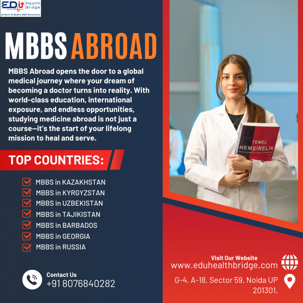 Indian students exploring MBBS abroad opportunities with EduHealthBridge support.